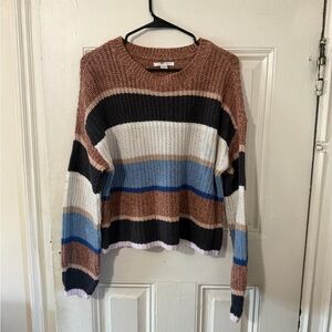 American Eagle Outfitters Colorblock Crew Neck Sweater